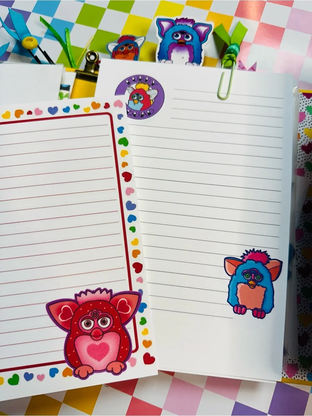 Handmade Furby Mini Trapper Keeper